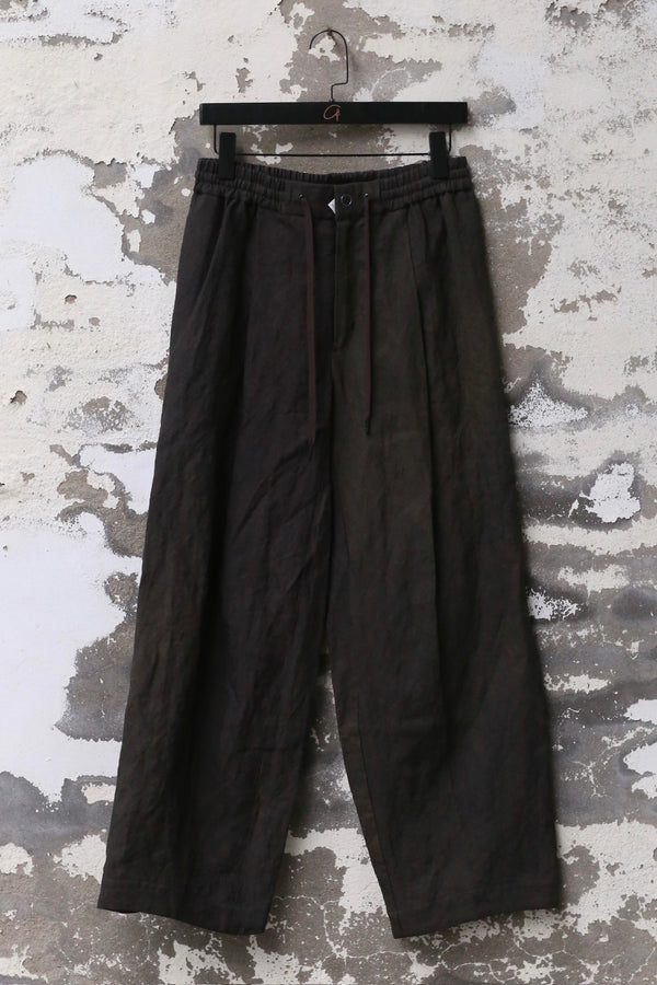 DEVOA 25 Spring/Summer Elastic Waist Drawstring Pants DVA-PTJ-AMBG-SLATE GRAY